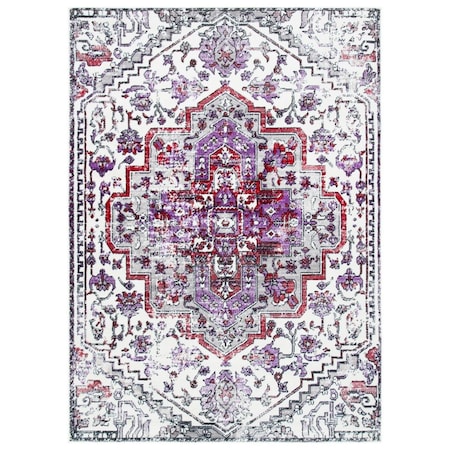 Safavieh 6 x 9 ft. Skyler Rectangle Power Loomed Rug Ivory & Purple SKY111V-6